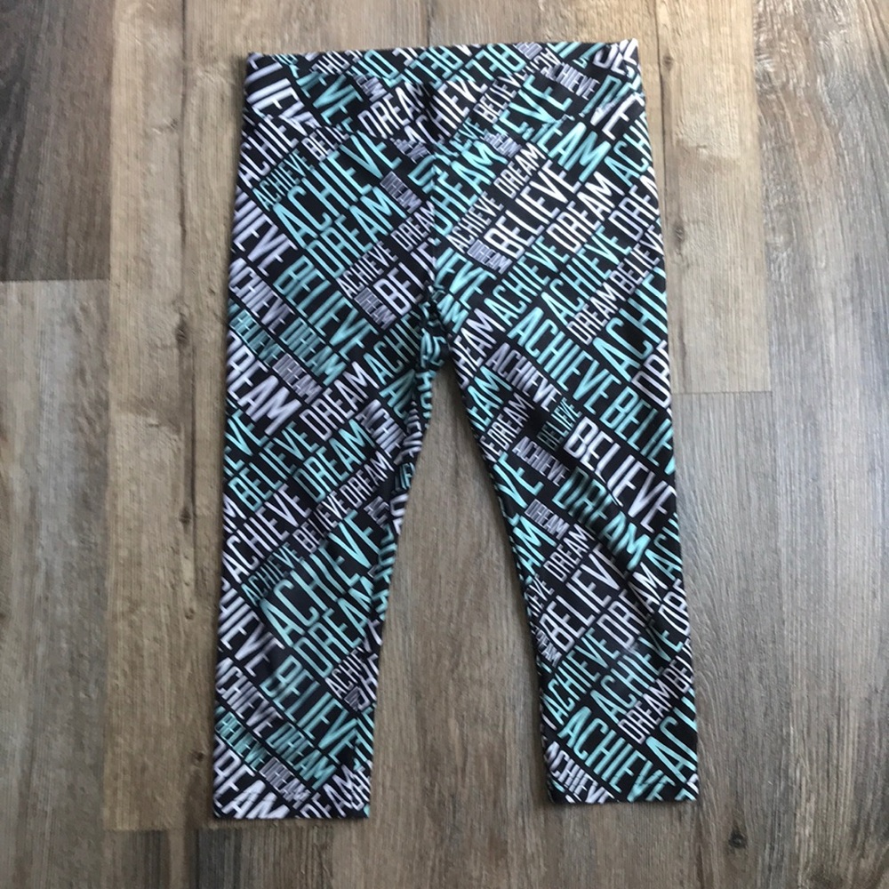 Girls Justice Cropped Legging Size 12